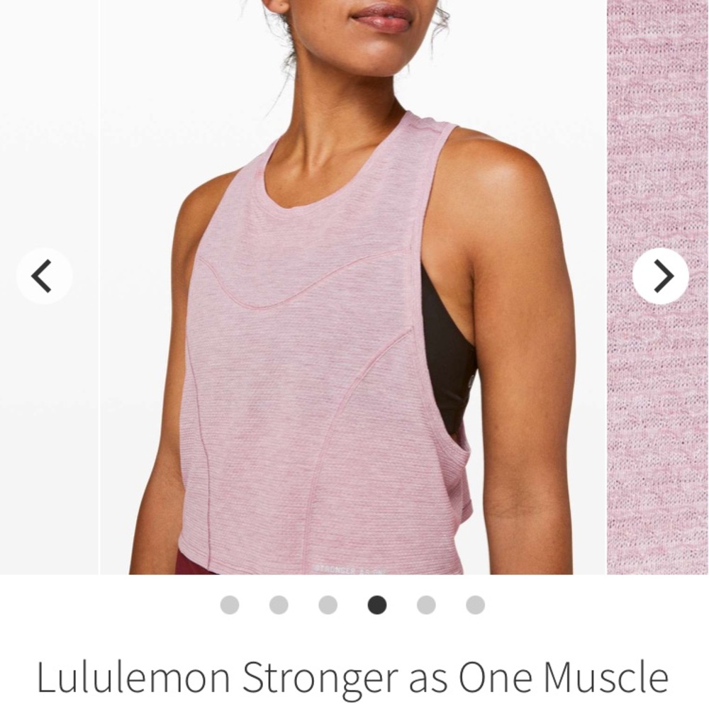 Lululemon Stronger as One Muscle Tank *lululemon X Barrys